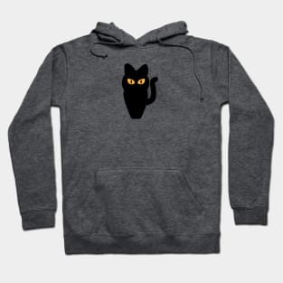 Cat Statue Glowing Eyes in The Night Hoodie